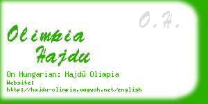 olimpia hajdu business card