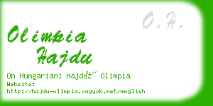 olimpia hajdu business card